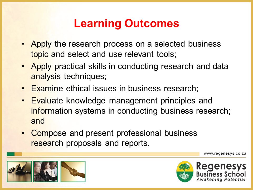 Business research process essay
